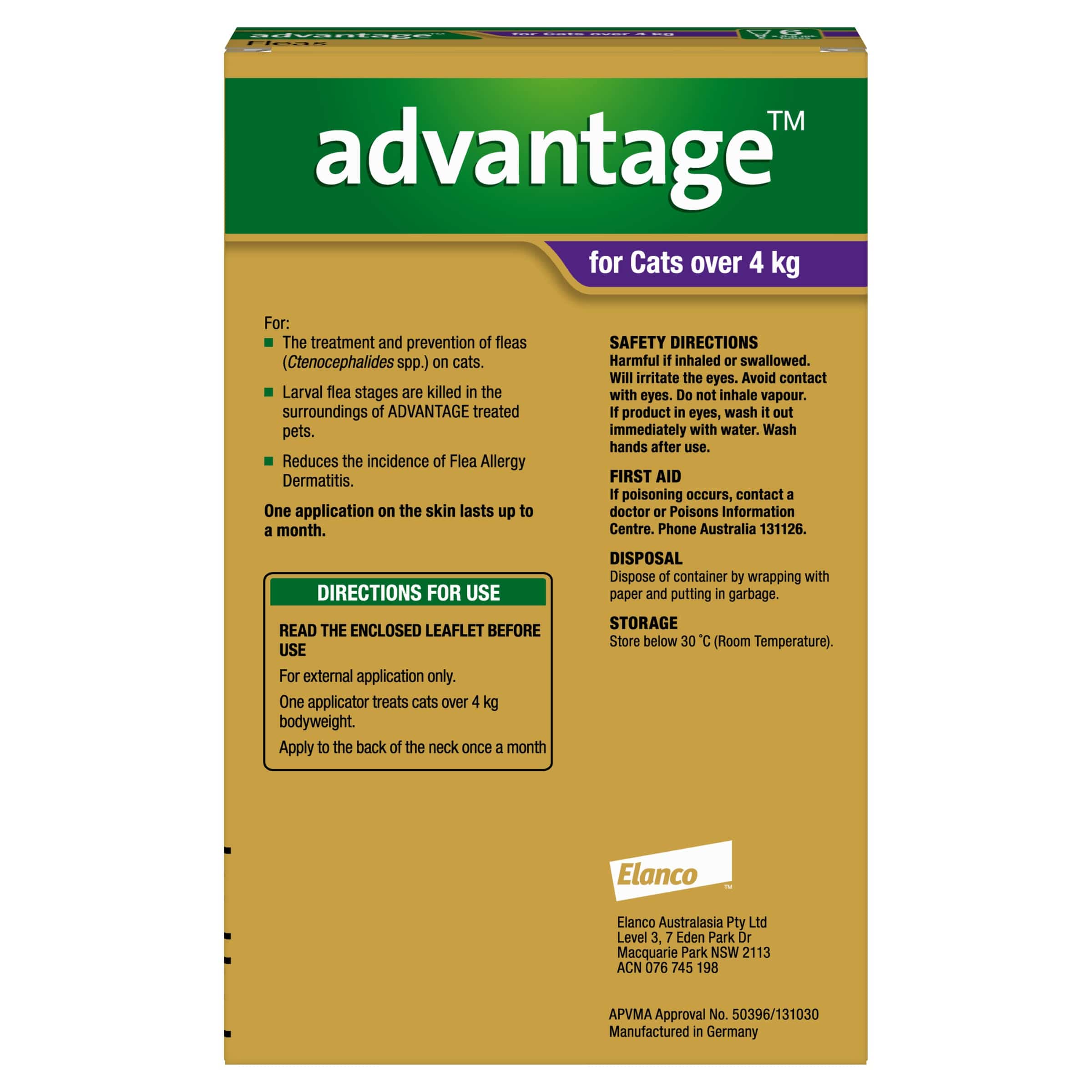 Advantage For Kittens & Cats Up To 9lbs (0-4kg) - Image 4