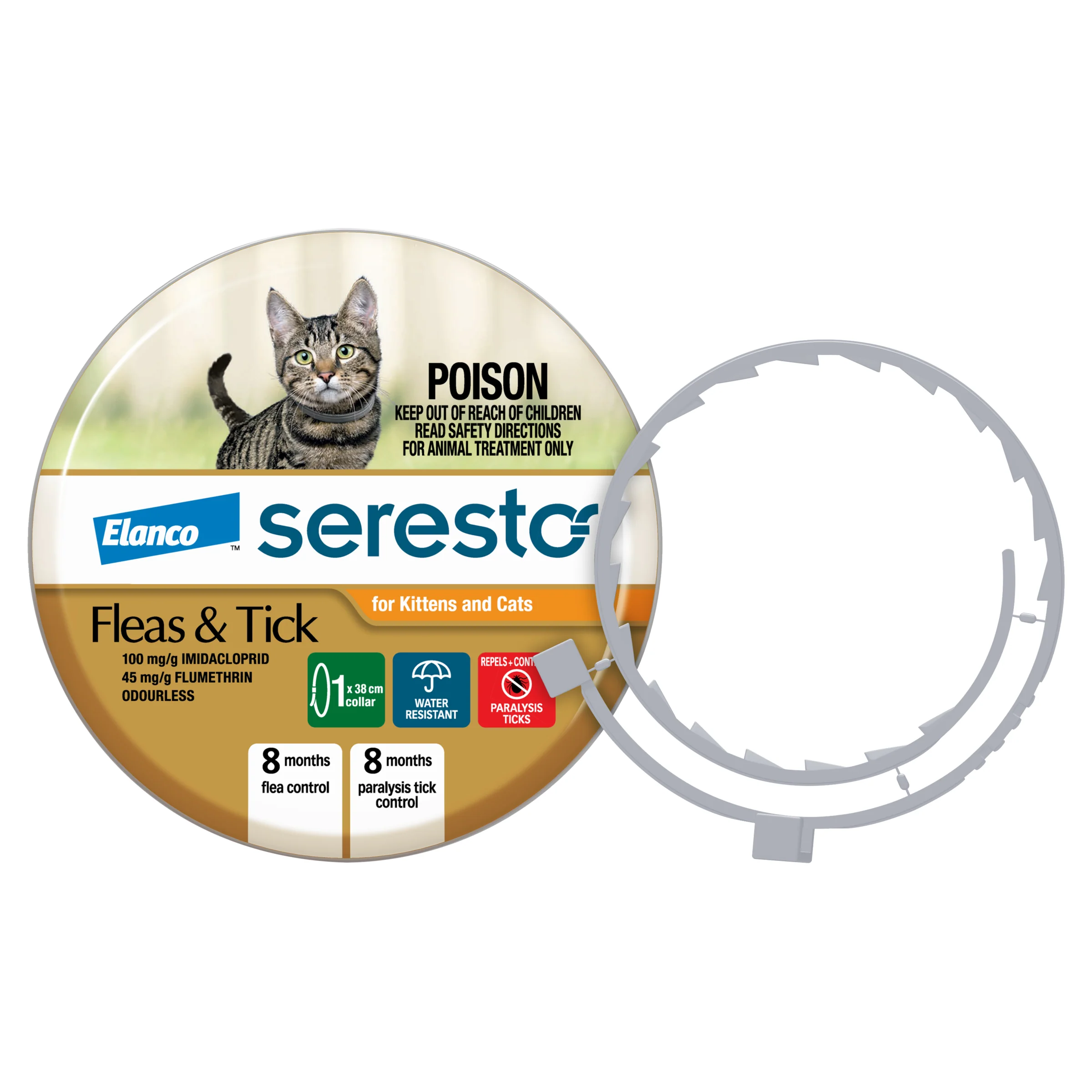 Seresto Flea and Tick Collar for Cats and Kittens - Orange - Image 3