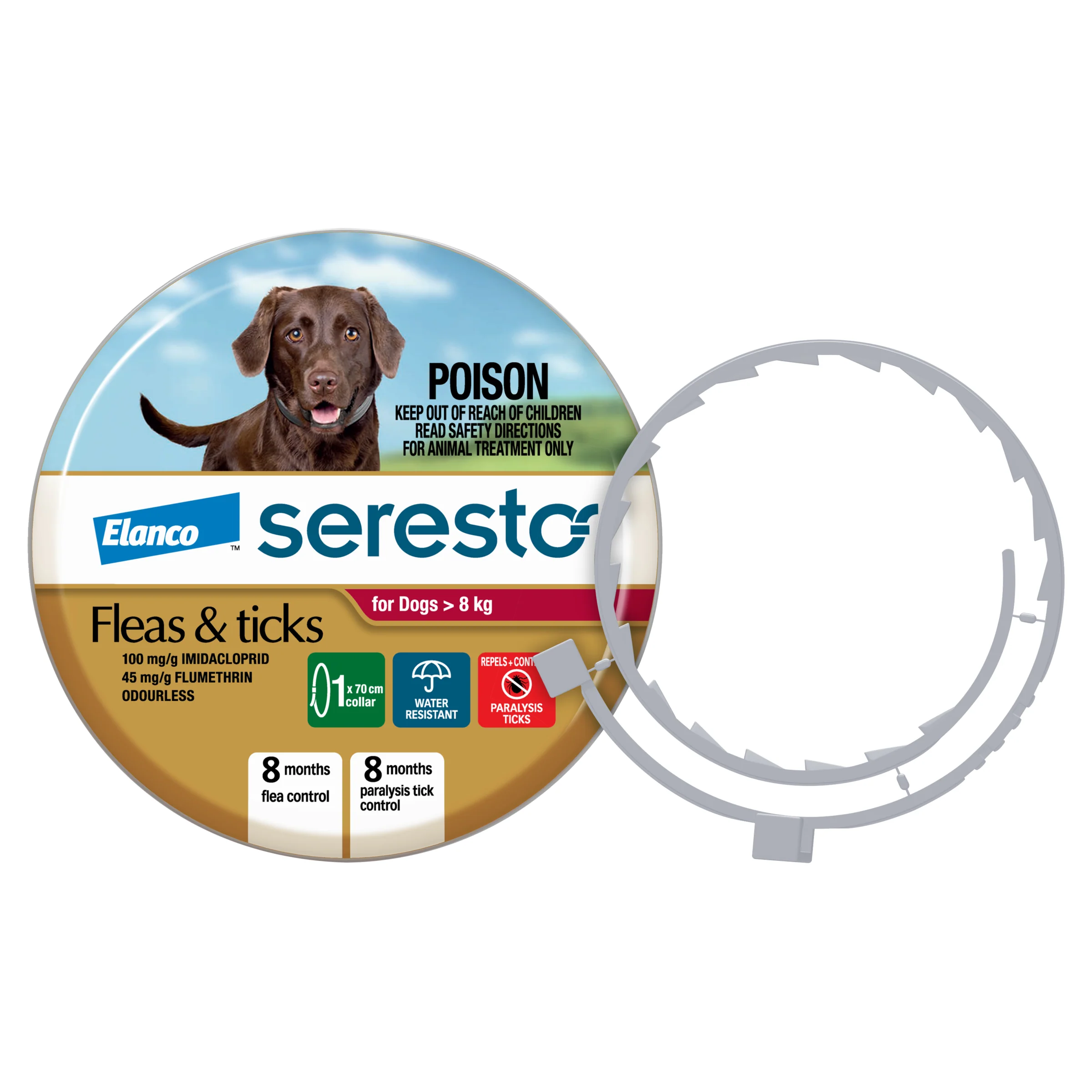 Seresto Flea and Tick Collar for Dogs Over 18lbs (Red) - Image 3
