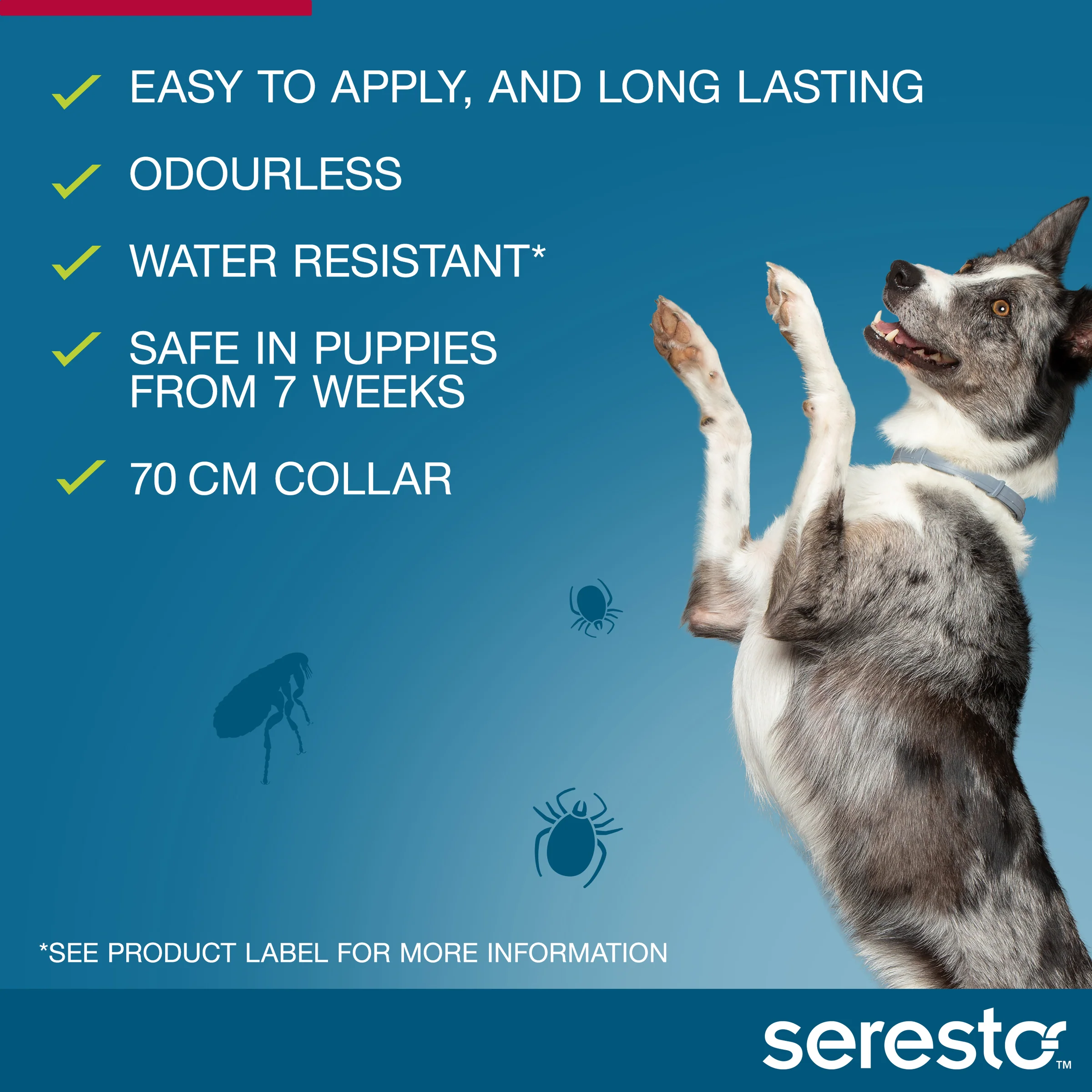 Seresto Flea and Tick Collar for Dogs Over 18lbs (Red) - Image 6