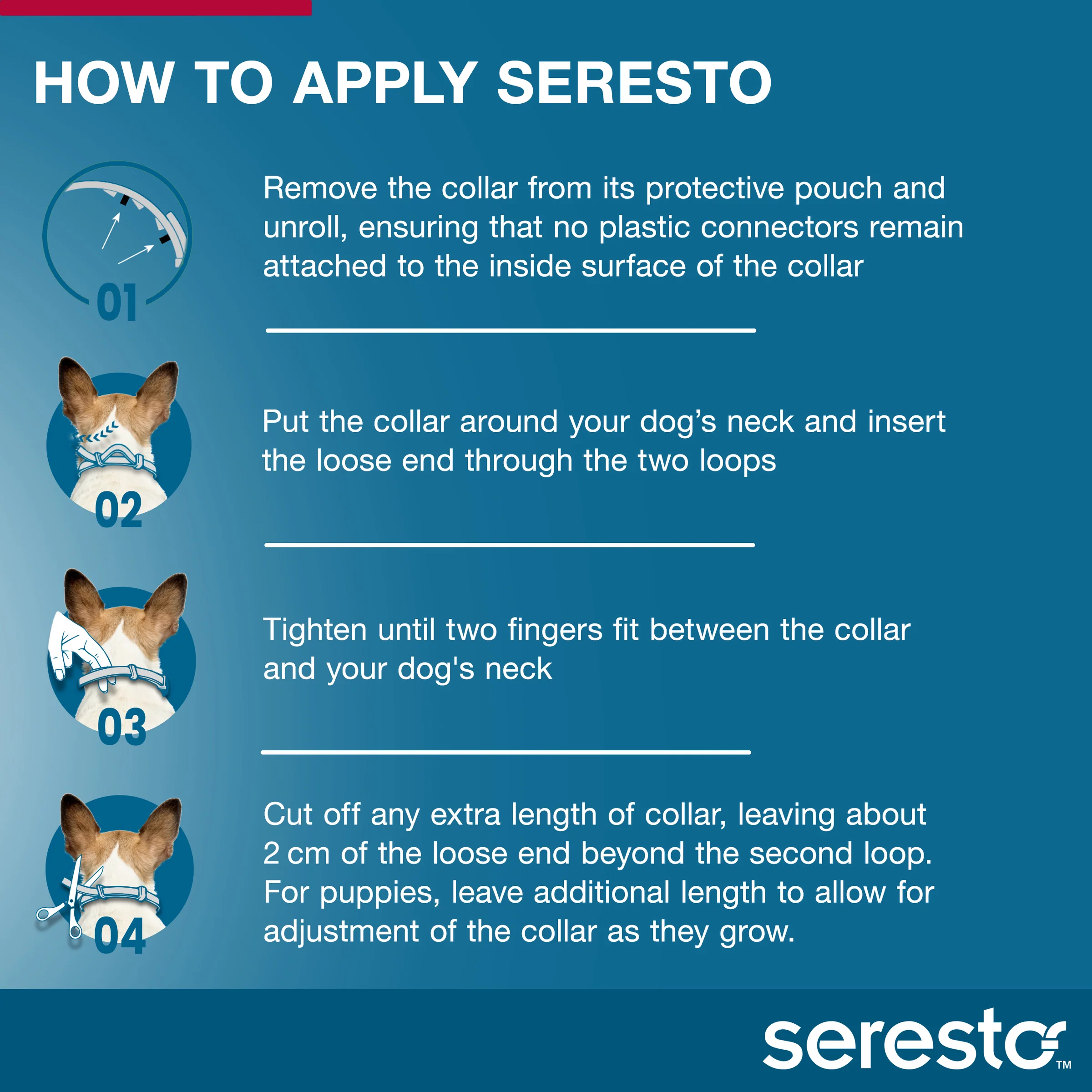 Seresto Flea and Tick Collar for Dogs Over 18lbs (Red) - Image 7