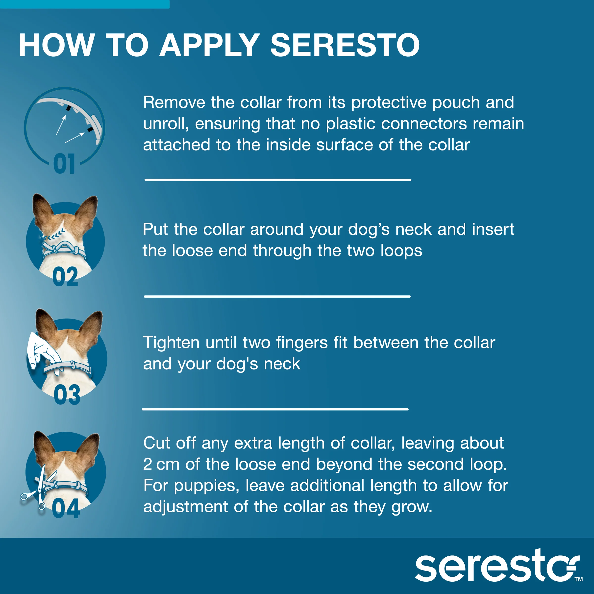 Seresto Collar for Dogs & Puppies Under 18lbs (Blue) - Image 7