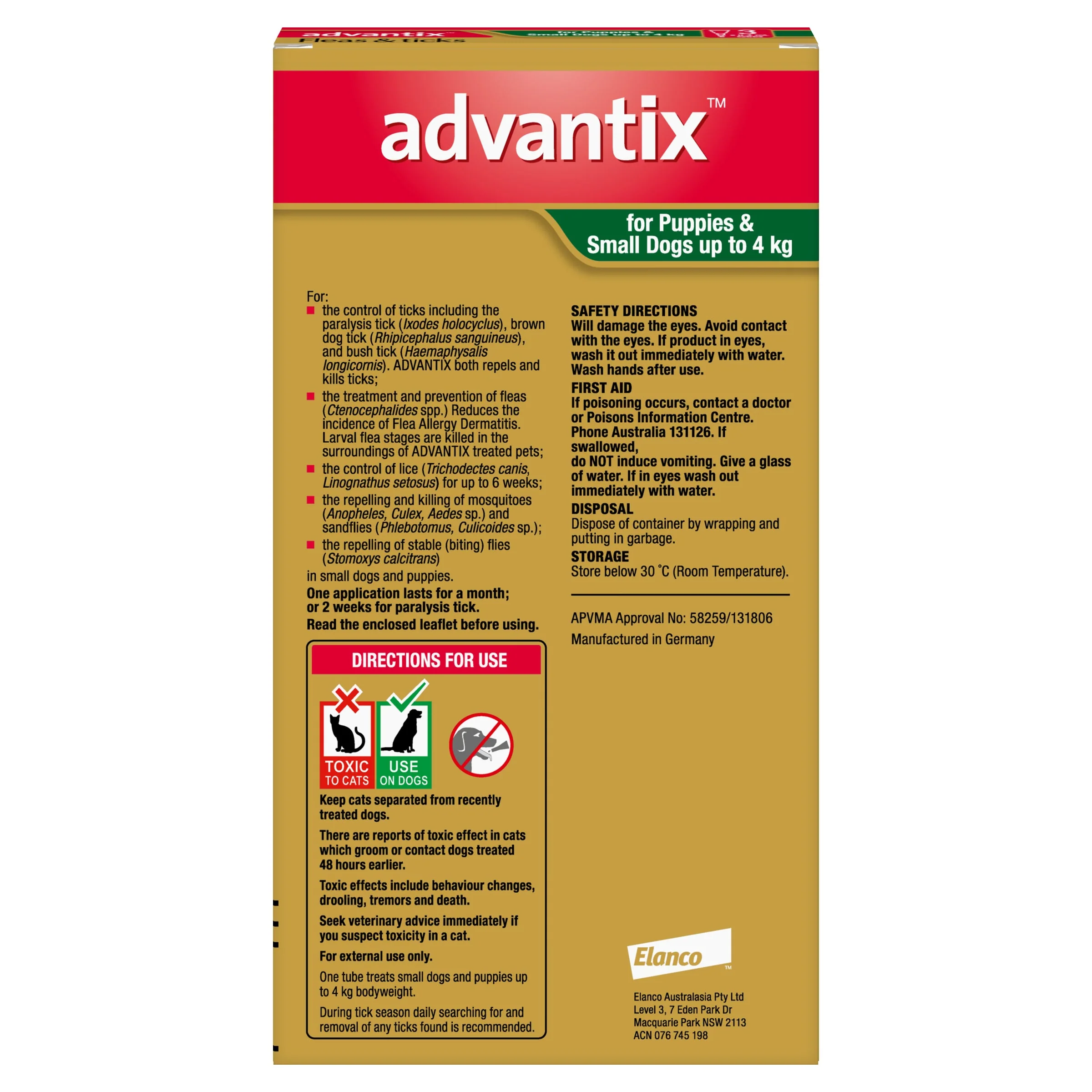 K9 Advantix For Dogs Up To 8.8lbs (0-4kg) - Image 3