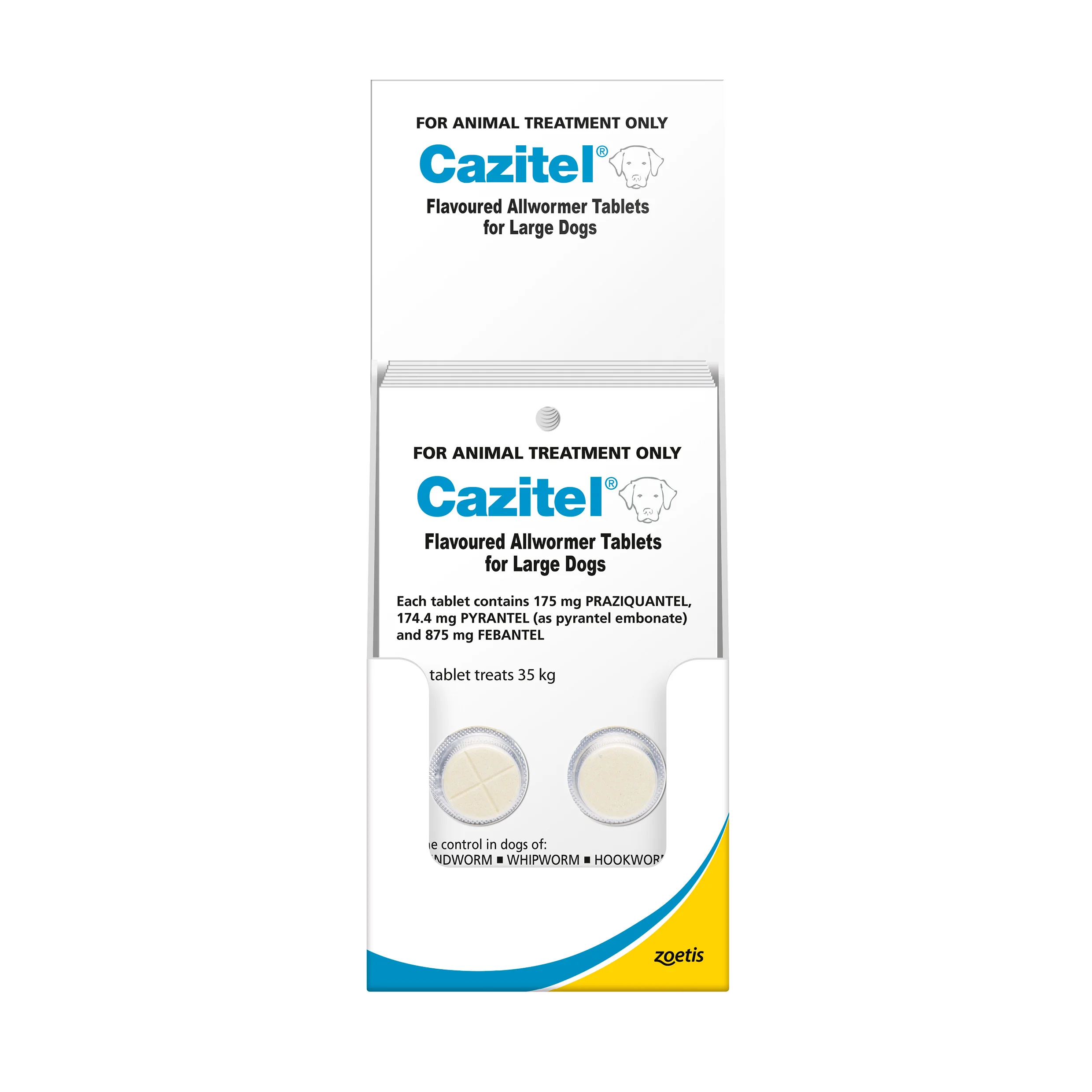 Cazitel Allwormer Dog Large 77lbs (35kg up) - Image 3