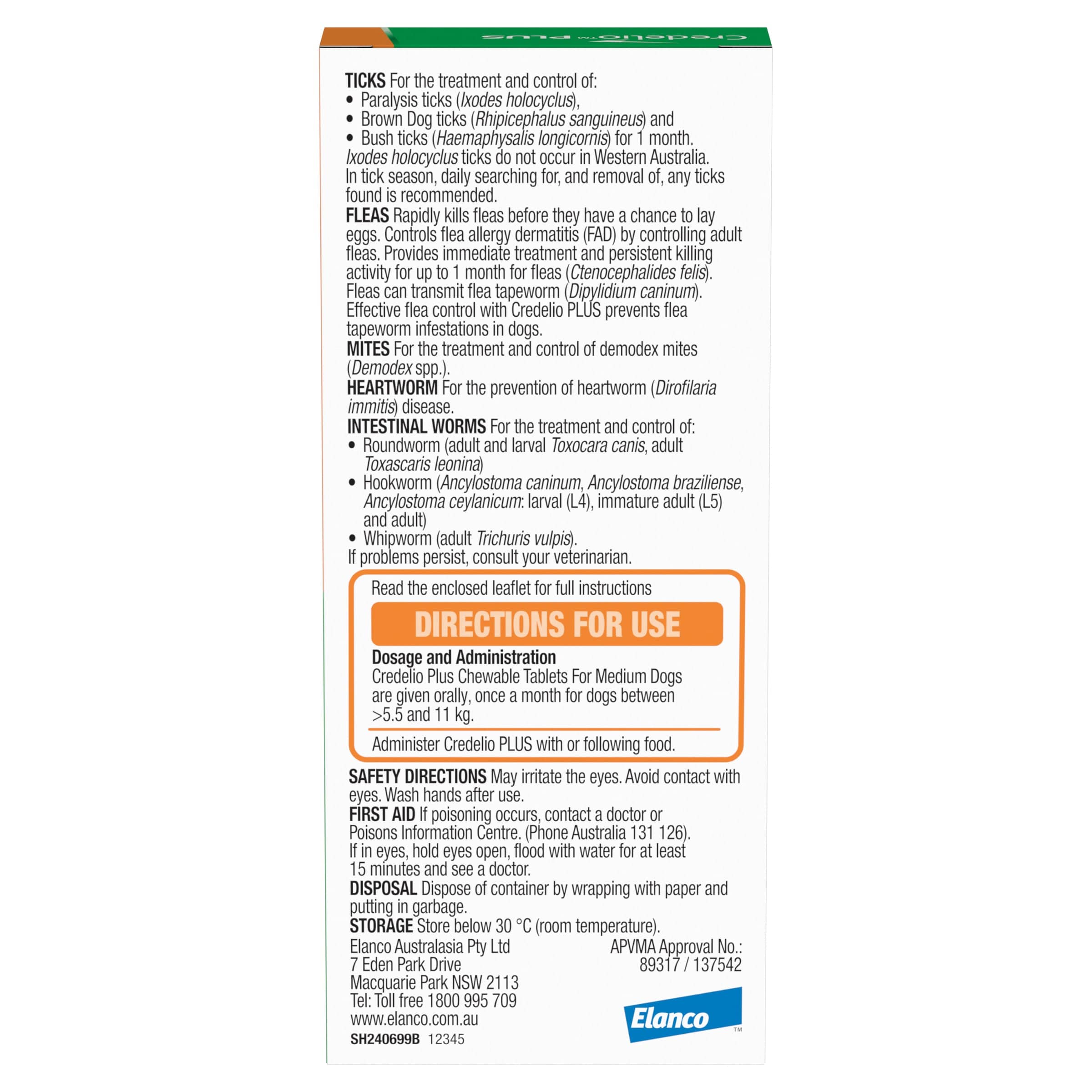 Credelio Plus Chews For Dogs 12.1-24lbs (Orange) - Image 3