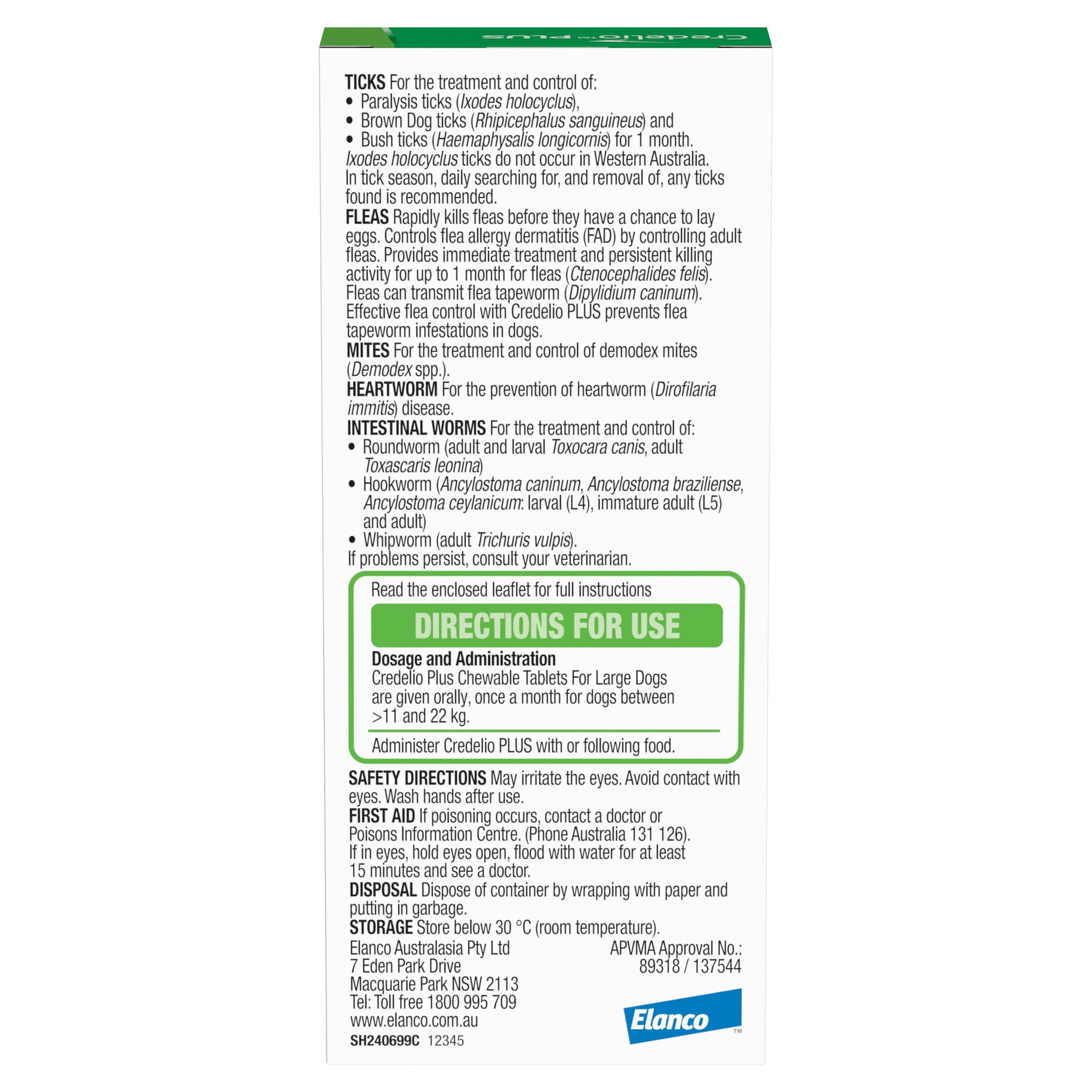 Credelio Plus Chews For Dogs 24.1-48lbs (Green) - Image 3