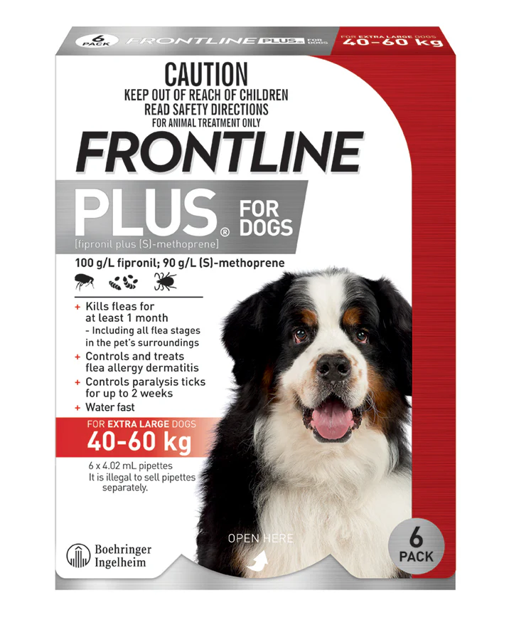 Frontline Plus for Extra Large Dogs (89–132 lbs) – Red Pack - Image 3