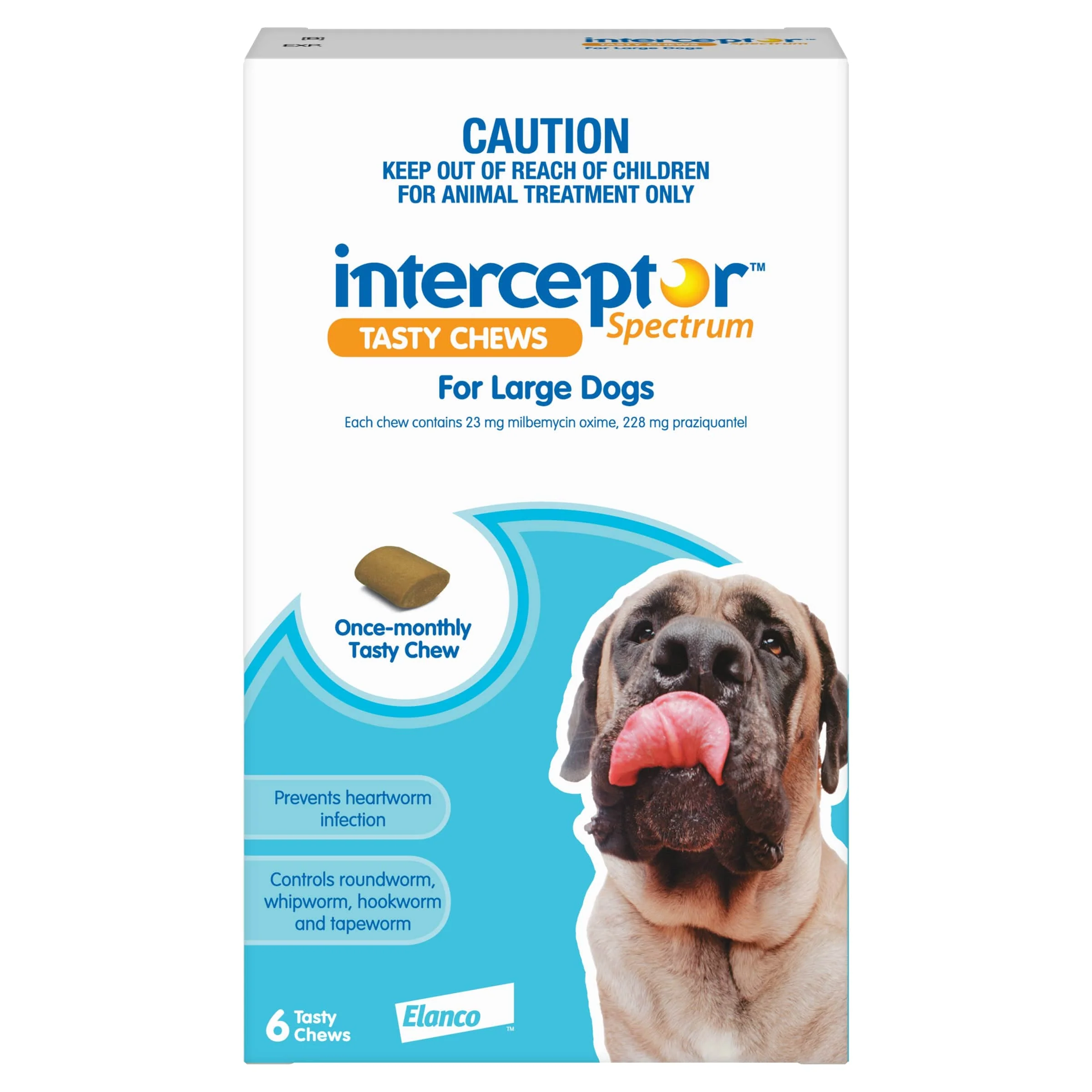 Interceptor Spectrum Chewables for Large Dogs 44โ99 lbs (20โ45 kg) (Blue) - Image 5