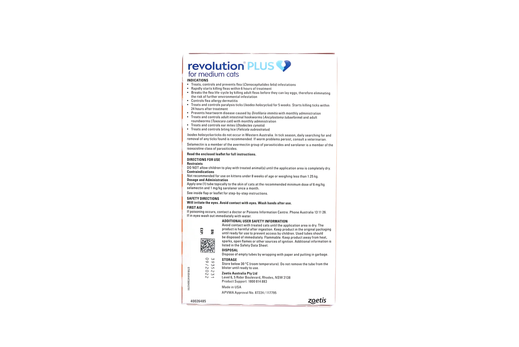 Revolution Plus For Medium Cats 5.6–11lbs Orange - Image 3